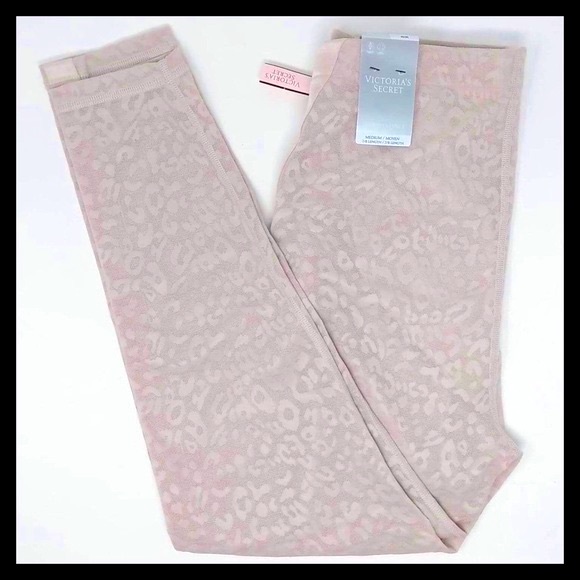 Victoria's Secret Total Knockout High Waist Leggings Sheer Leopard Print - Picture 6 of 9
